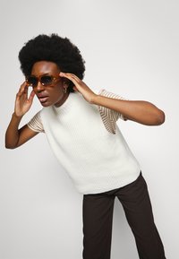 Selected Femme SLFMELENA VEST - Camisola - snow white