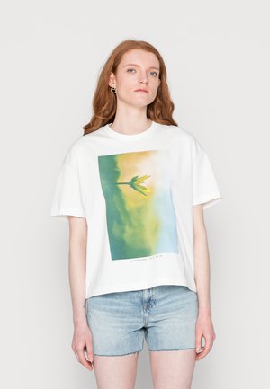 SHORTSLEEVE PLACED - Triko s potiskem - multi/scandinavian white
