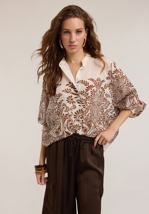Motivi IN MUSSOLA STAMPA FLOREALE - Button-down blouse - marrone