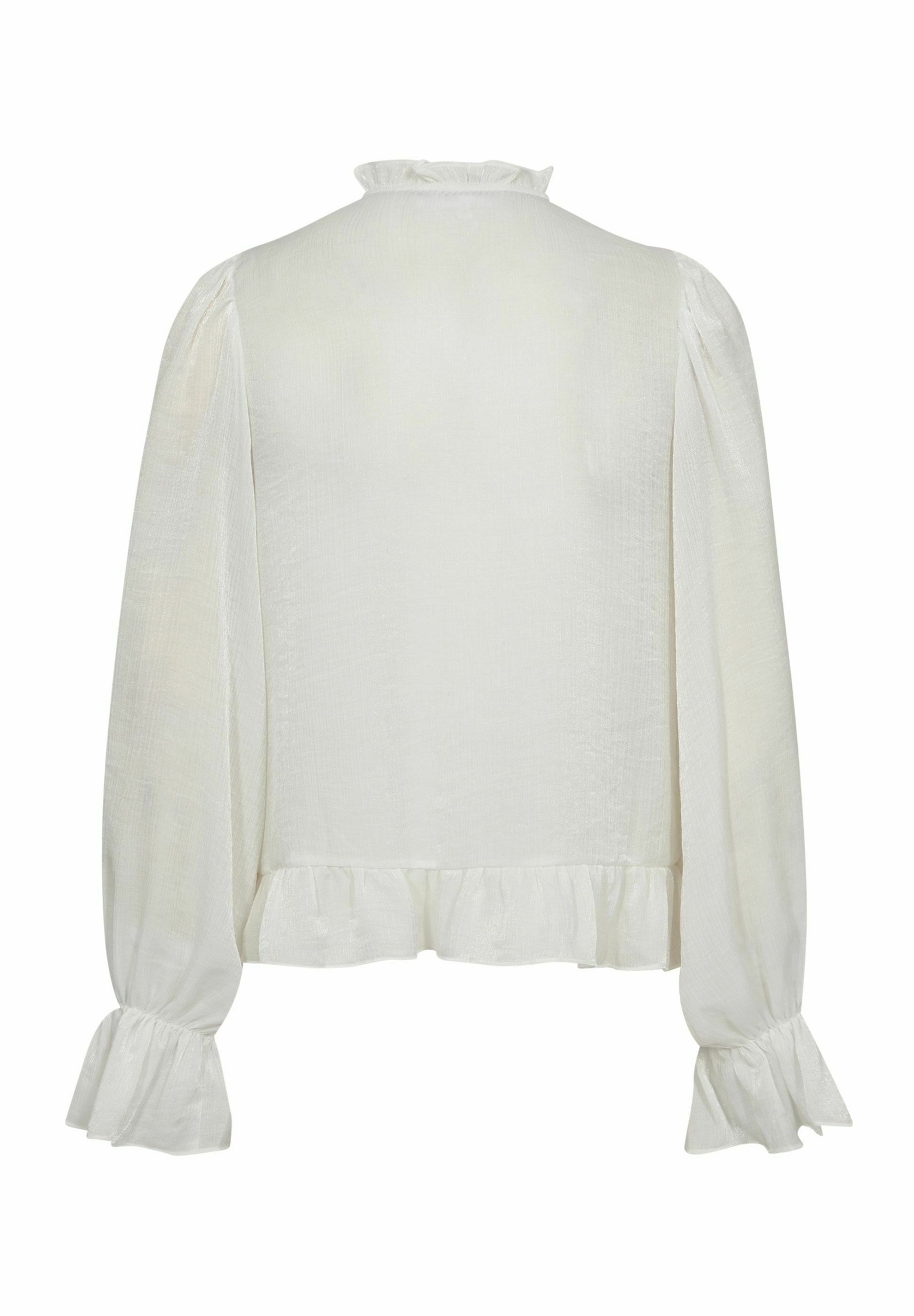 Co'couture MELINACC FRILL SHIRT - Button-down blouse - white