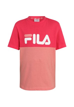 LOTTUM BLOCKED TEE - T-shirt print - azalea-peach blossom