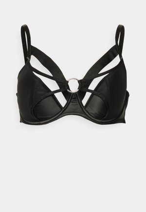 OBSESSED UNDERWIRED HALF PADDED BRA - Bøyle-BH - black