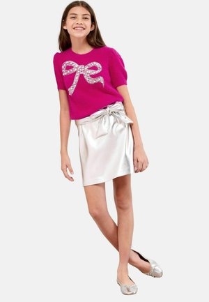 REGULAR FIT - CHRISTMAS SHORT SLEEVE CREW NECK - T-shirt print - pink bow