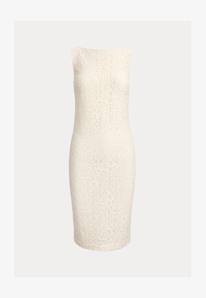Lauren Ralph Lauren, LACE SLEEVELESS COCKTAIL DRESS - Kokteilikleit/peokleit - mascarpone cream