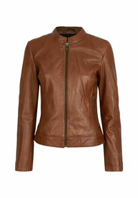 Kožnata jakna - cognac