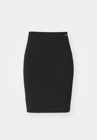MILANO LOGO SKIRT - Falda de tubo - black