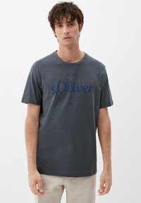 s.Oliver LOGO - T-shirt print - grey placed print