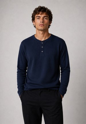 Clean Cut Copenhagen, CAL L/S GRANDAD - T-shirt à manches longues - dark navy