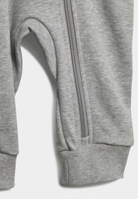 adidas Performance ESSENTIALS 3-STRIPES BODYSUIT KIDS - Tuta jumpsuit - medium grey heather/white
