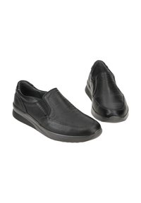 Waldläufer BEQUEME - Slipper - schwarz asphalt