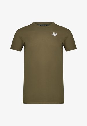 SIKSILK, ESSENTIALS - T-Shirt basic - khaki green
