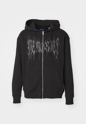 Jack & Jones JORDARKNESS ZIP HOOD UNISEX - Zip-up sweatshirt - black