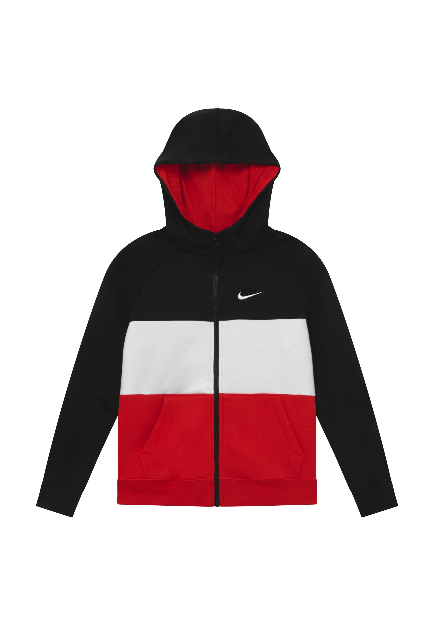 Nike Sportswear AIR Hettejakke blackuniversity red Nike Sportswear Hettejakke - black/university red