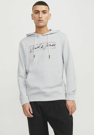 Jack & Jones JJZURI  - Felpa con cappuccio - white melange