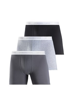 3 PACK  - Boxer Briefs - anthrazit   grau-meliert   schwarz