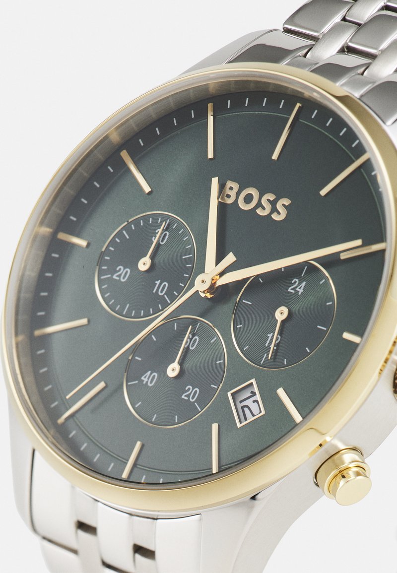 Orologio Cronografo Hugo Boss Avery Con Quadrante Blu E Steel Strap Watch For Men 1514158