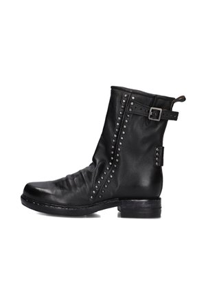 Cowboy/biker ankle boot - nero