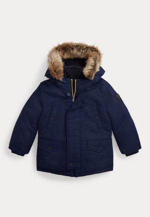 Polo Ralph Lauren ANEX FAUX FUR TRIM DOWN PARKA - Parka - newport navy