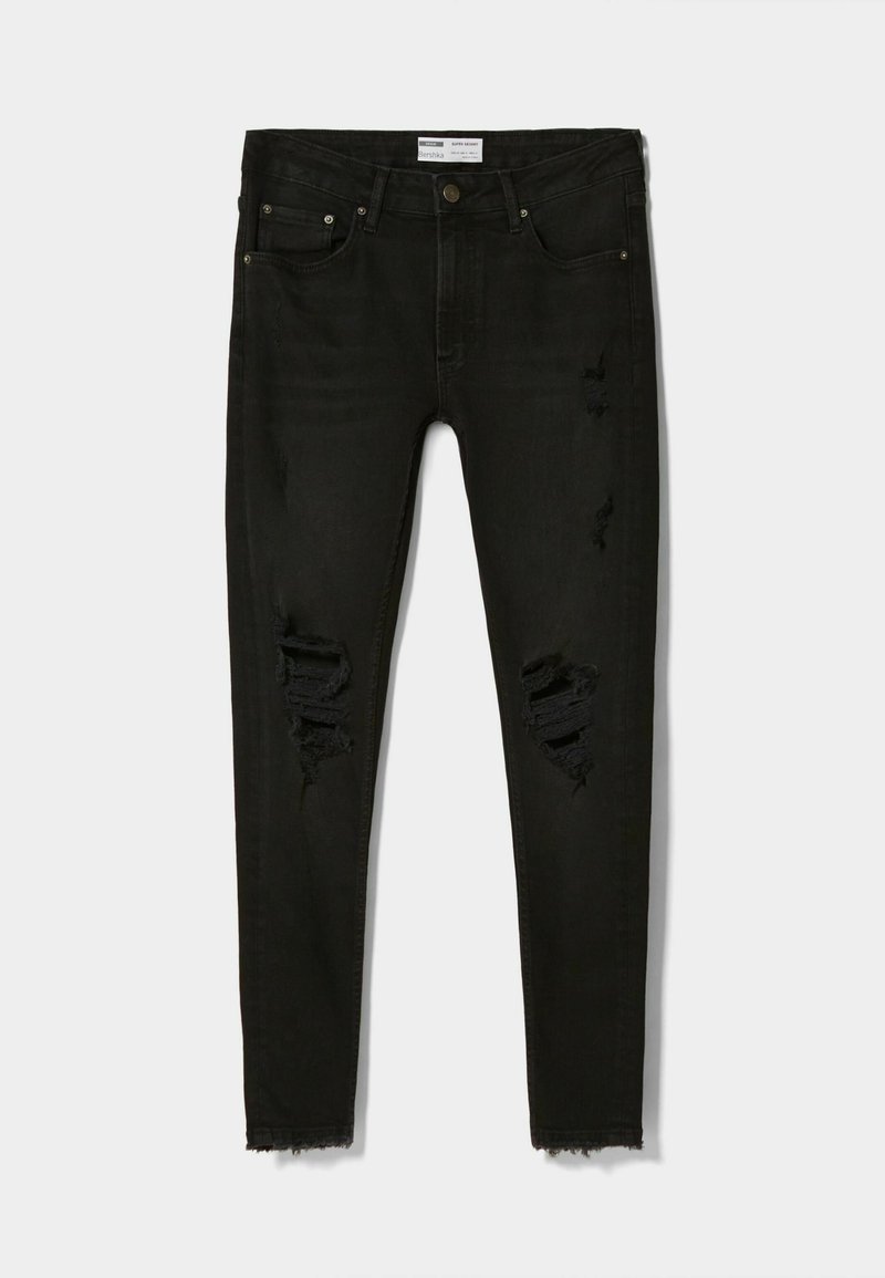 Bershka Jeans Skinny Fit zwart Bershka Jeans Skinny Fit zwart