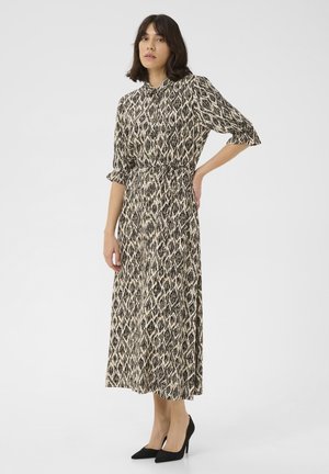 VERONICA  - Shirt dress - black grey geometric print