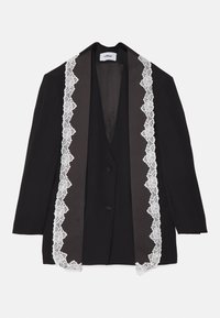 OVERSIZE TAILORED CADY WITH SCARF - Blézer - black