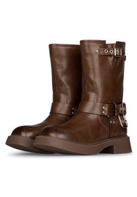 Posh by Poelman Botines con plataforma - dark brown