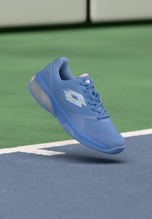 Lotto RAPTOR HYPERPULSE 300 - Obuv na tenisové kurty - hydrangea lilac/all white
