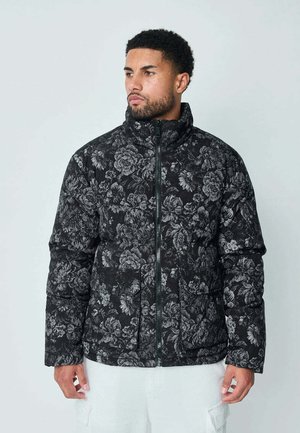 À MOTIF FLEURI - Veste d'hiver - noir
