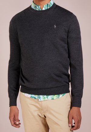 Jersey de punto - mottled dark grey