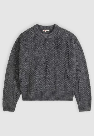 Levi's®, CHARLOTTE POINTELLE - Пуловер - dark charcoal heather dark charcoal heather / silver