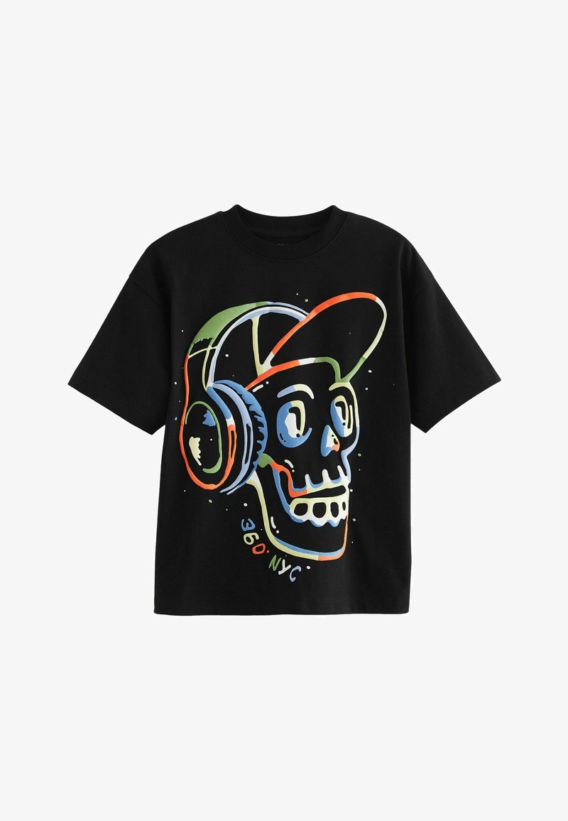 Next SHORT SLEEVE GRAPHIC STANDARD - T-shirts print - black skull