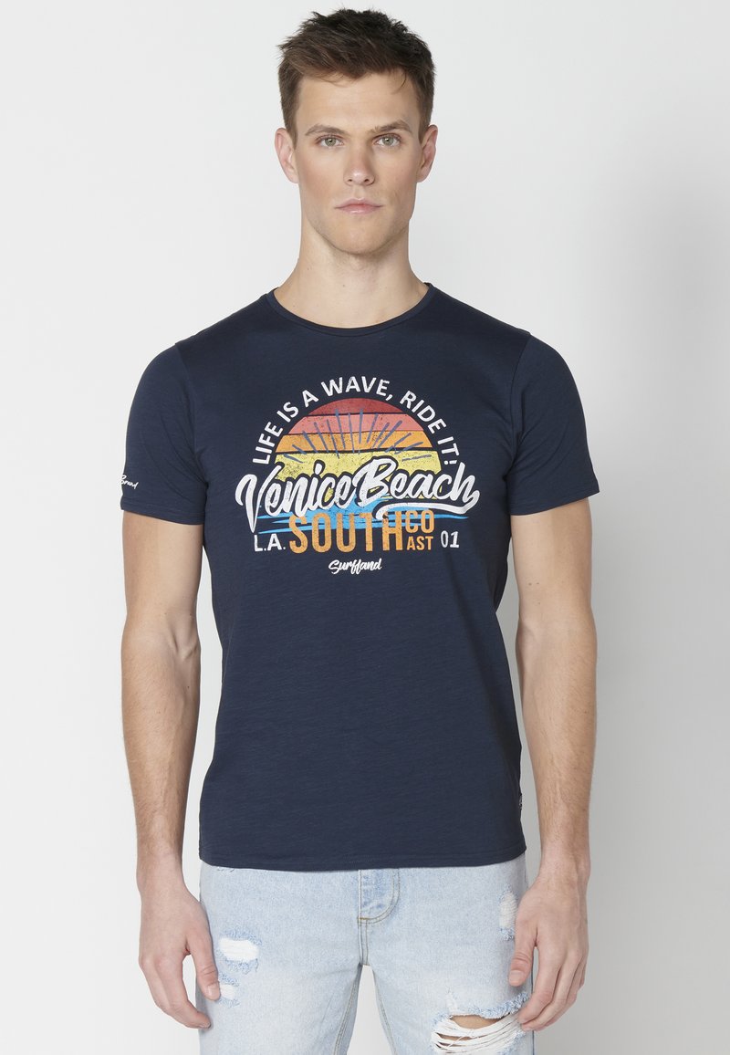 Koroshi SHORT SLEEVE  - Marškinėliai su spaudiniu - navy