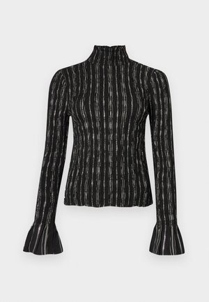 COOPER - Blusa - black/silver-coloured