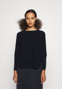 Davida Cashmere CURVED SWEATER - Camisola - navy