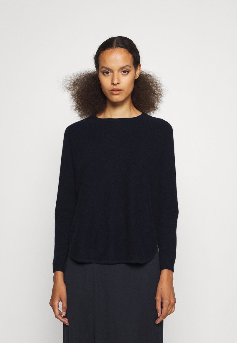 Davida Cashmere CURVED SWEATER - Camisola - navy