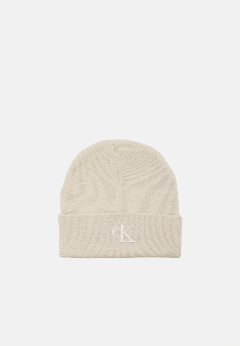 Calvin Klein Jeans MONOGRAM EMBRO BEANIE - Beanie - birch