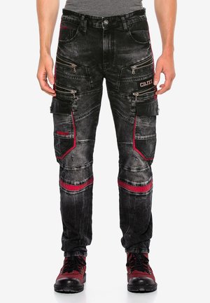 Straight leg jeans - black