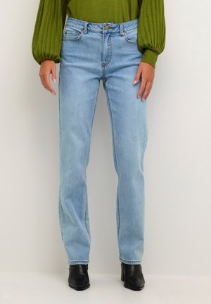 Kaffe KASINEM  - Straight leg jeans - light blue washed denim