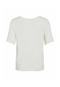 T-shirt a maniche corte, colletto rotondo in off-white, realizzato in materiale morbido, con una vestibilità comoda e orlo dritto. Senza motivi o accenti visibili.