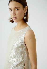 Oui PAILLETTEN - Top - smoke gray