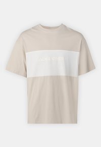JJELEGACY BLOCKING TEE O-NECK - T-shirts print - moonbeam detail:blocking