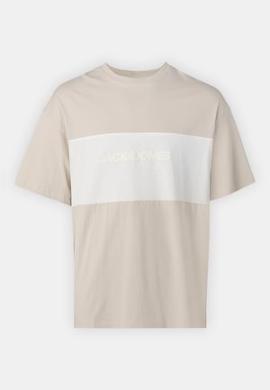 Jack & Jones, Logo - T-shirt print - moonbeam detail:blocking