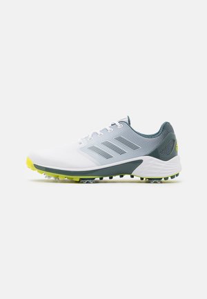 Golf shoes - footwear white/acid yellow/blue