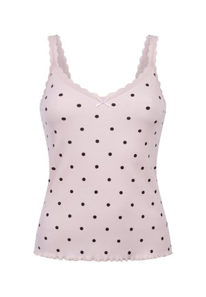 Hunkemöller, HUNKEMÖLLER SINGLET RIB JERSEY LACE - Nachtwäsche Shirt - pink
