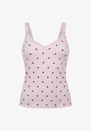 Hunkemöller, HUNKEMÖLLER SINGLET RIB JERSEY LACE - Nachtwäsche Shirt - pink