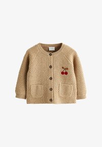 Valitud, tan brown cherry embroidered