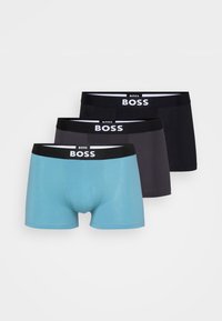 TRUNK 3 PACK - Boxer aderenti - light blue/dark grey/black