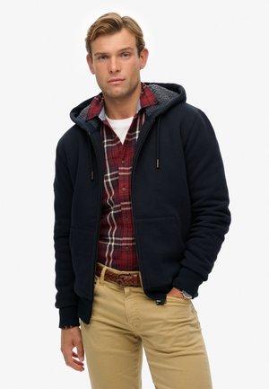Felpa con zip - bleu