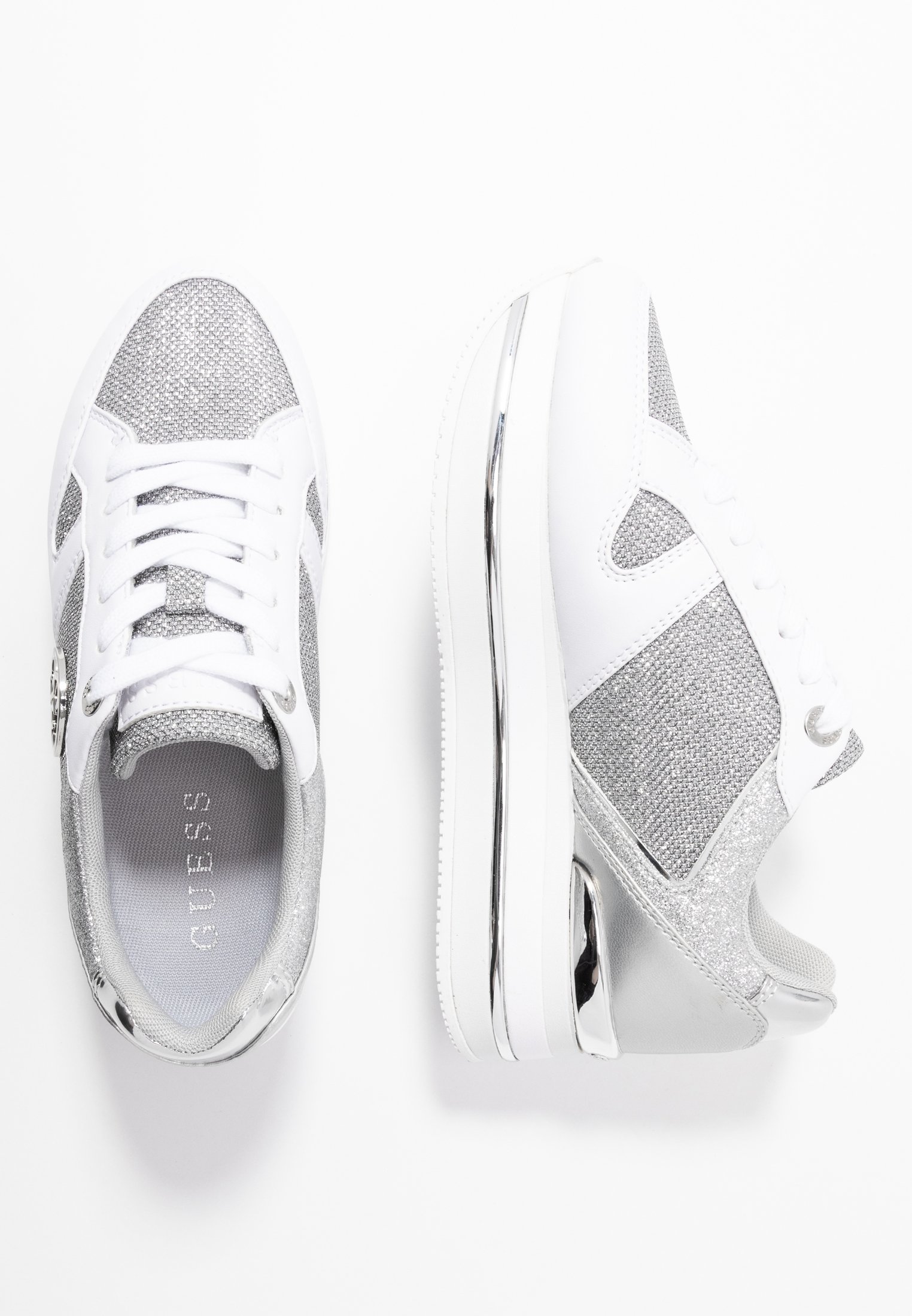 Guess DEALY Joggesko whitesilver Zalando.no Guess RIDERR Joggesko blush Zalando.no