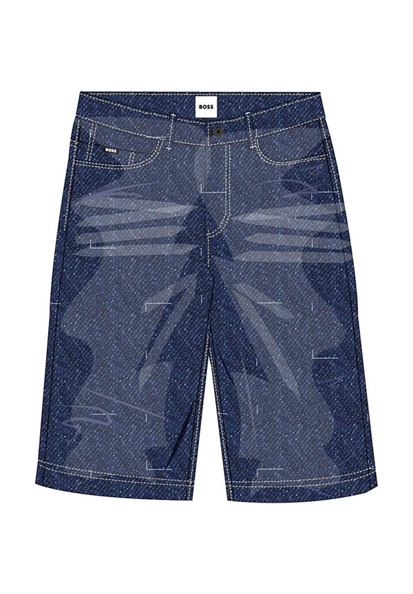 Denim shorts - stone pulverisation